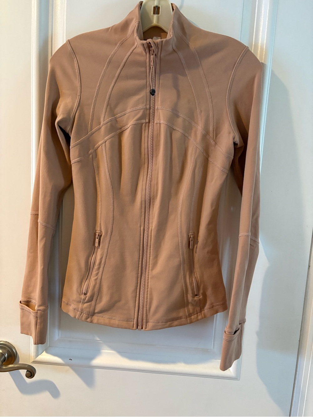Women’s Lululemon tan Zip-Up Athletic Jacket Size 6